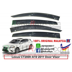 Lexus Ct200h A10 2011 AG Door Visor Air Press Wind Deflector (Big 12cm Width)